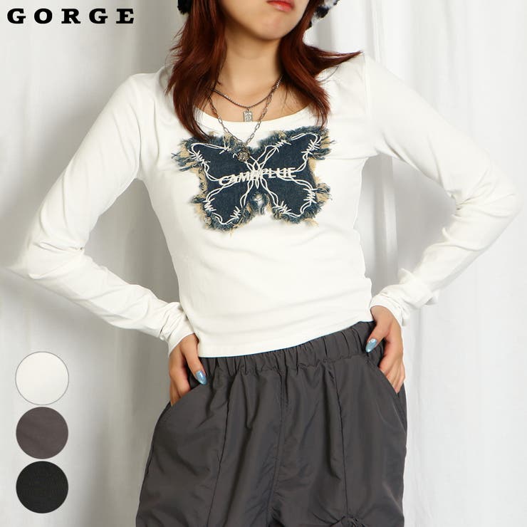 バタフライデニムロンＴ | GORGE  | 詳細画像1 