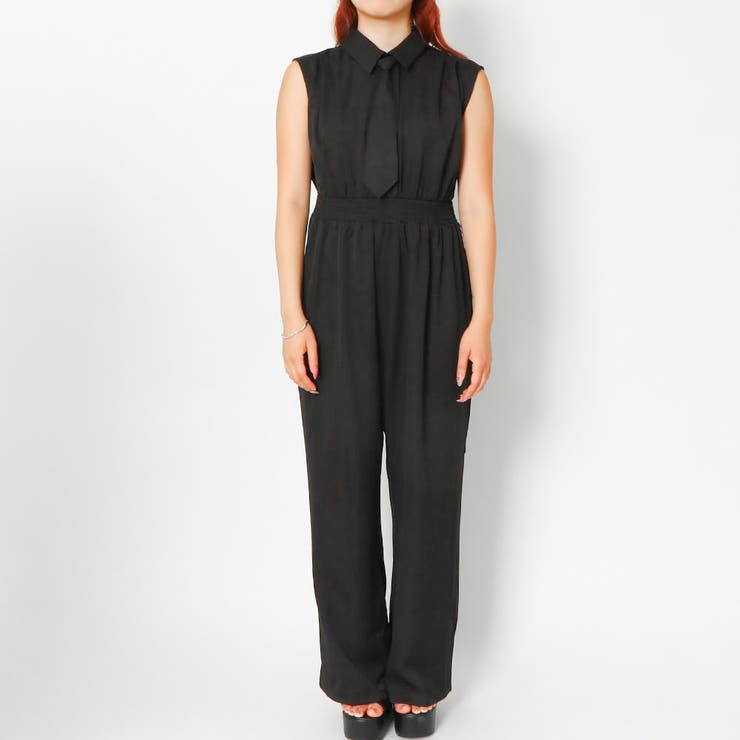 《タイ付き×ノースリーブ》レディース オールインワン コンビネゾン 春夏秋	 | GORGE  | 詳細画像5 