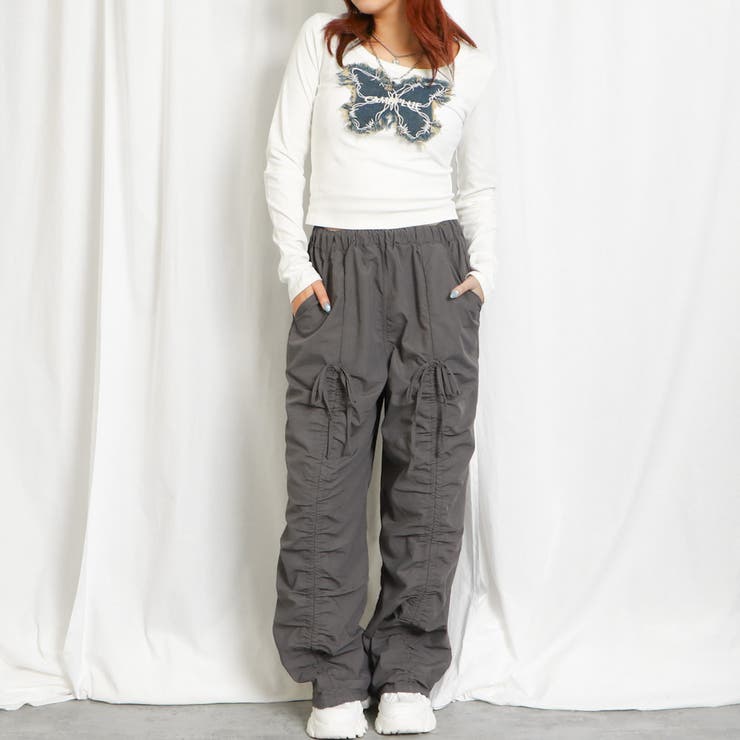 ナイロンワッシャードロストパンツ[品番：GORW0009359]｜GORGE （ゴージ）のレディースファッション通販｜SHOPLIST（ショップリスト）