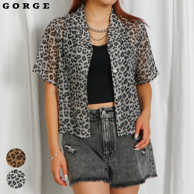 ヒョウ柄半袖シャツ[品番：GORW0009246]｜GORGE （ゴージ