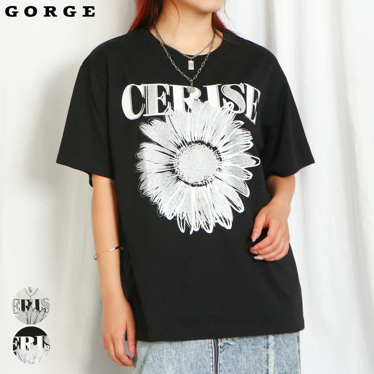 花ラメプリントTシャツ[品番：GORW0009190]｜GORGE （ゴージ