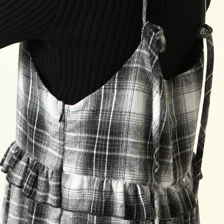ジーザスディアマンテ・タータンチェックティアードワンピース 40 ジーザスディアマンテ・タータンチェックティアードワンピース