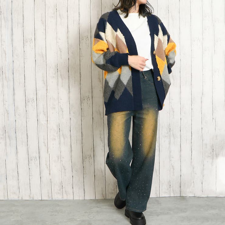 アーガイルカーディガン | GORGE  | 詳細画像7 