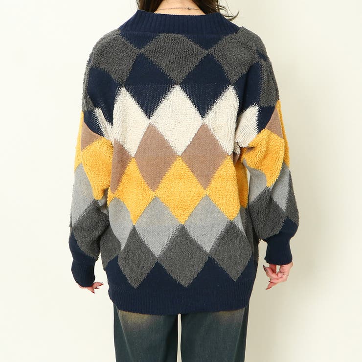 アーガイルカーディガン | GORGE  | 詳細画像4 