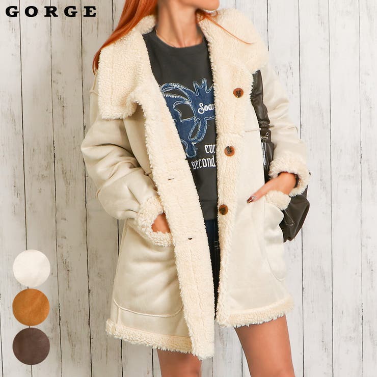 リバーシブルムートンコート[品番：GORW0009626]｜GORGE