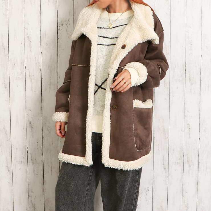 リバーシブルムートンコート[品番：GORW0009626]｜GORGE （ゴージ）の