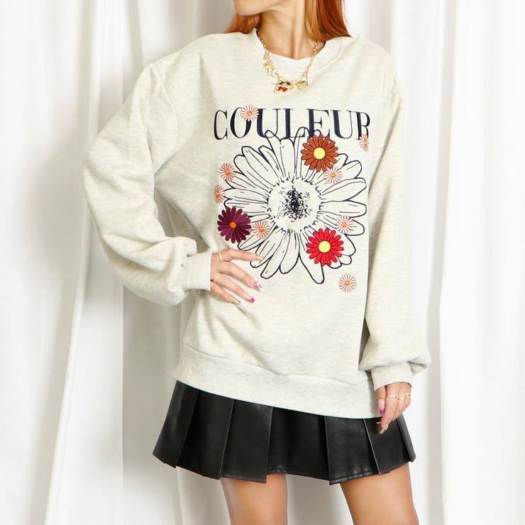 カラフル刺しゅう裏起毛プルオーバー[品番：GORW0009585]｜GORGE