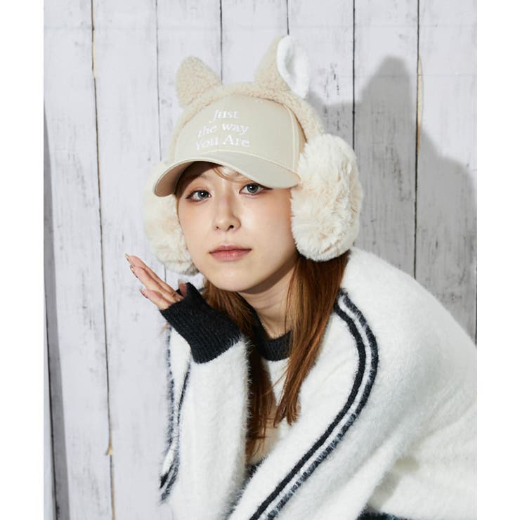 ネコミミ×ふわもこ》レディース イヤーマフ ファー素材 防寒アイテム