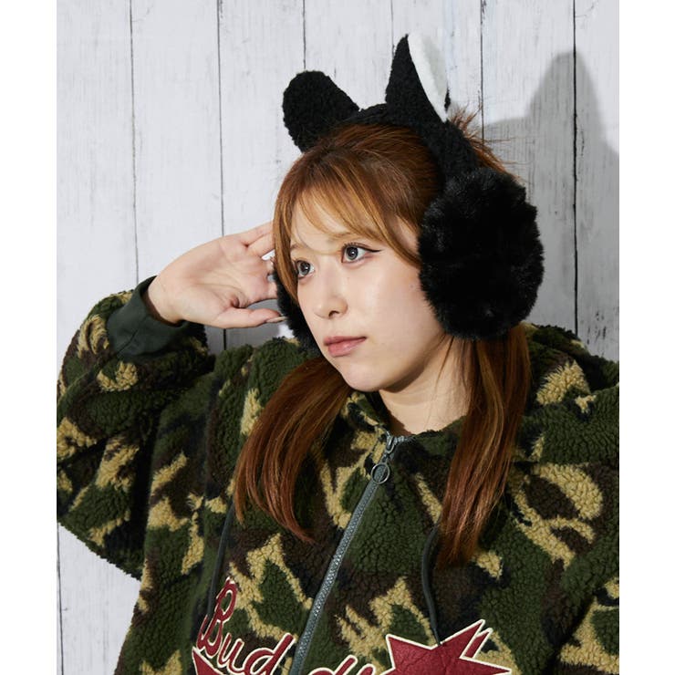 ネコミミ×ふわもこ》レディース イヤーマフ ファー素材 防寒アイテム