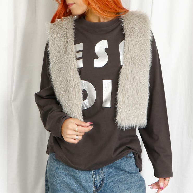 短丈ラメファーベスト[品番：GORW0009519]｜GORGE （ゴージ）の  