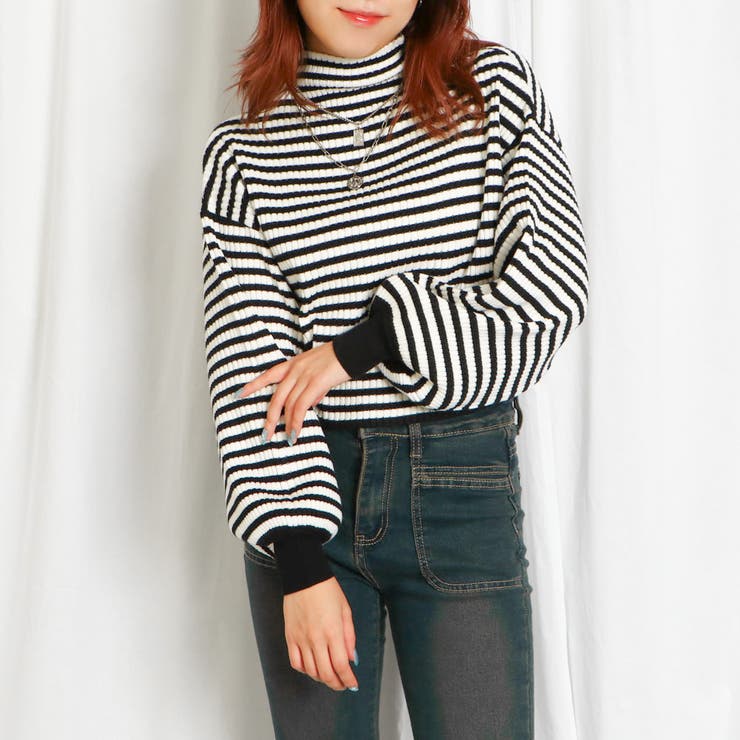 モチモチボトルネックショート丈プルオーバー | GORGE  | 詳細画像11 