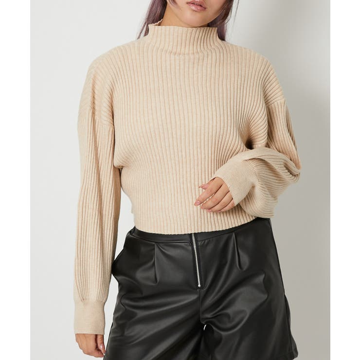 モチモチボトルネックショート丈プルオーバー | GORGE  | 詳細画像5 