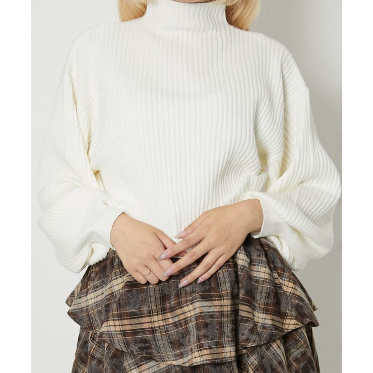 モチモチボトルネックショート丈プルオーバー | GORGE  | 詳細画像14 