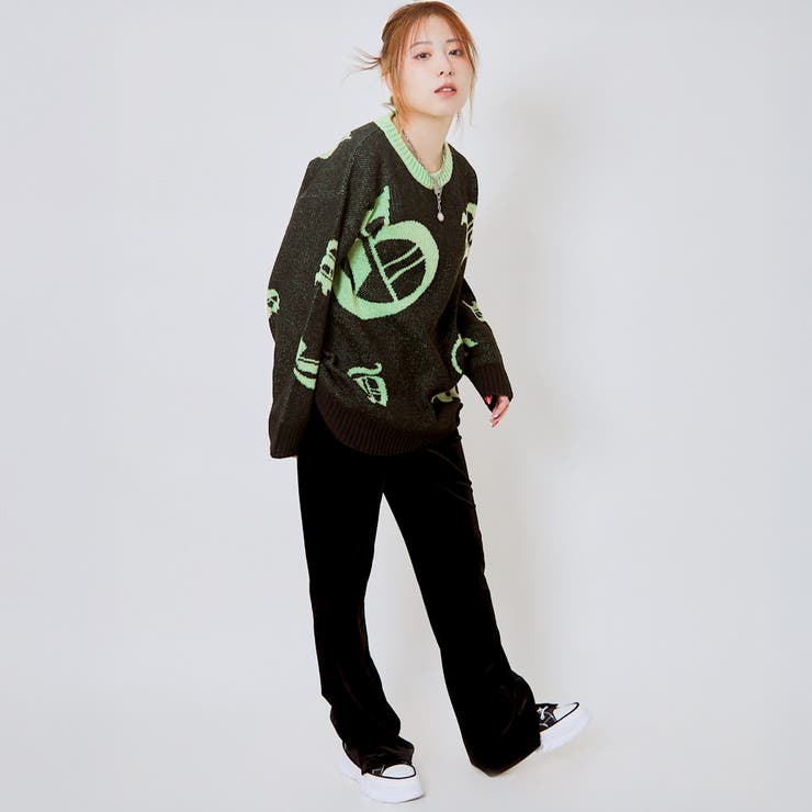 蛍光ジャガードニットプルオーバー | GORGE  | 詳細画像8 