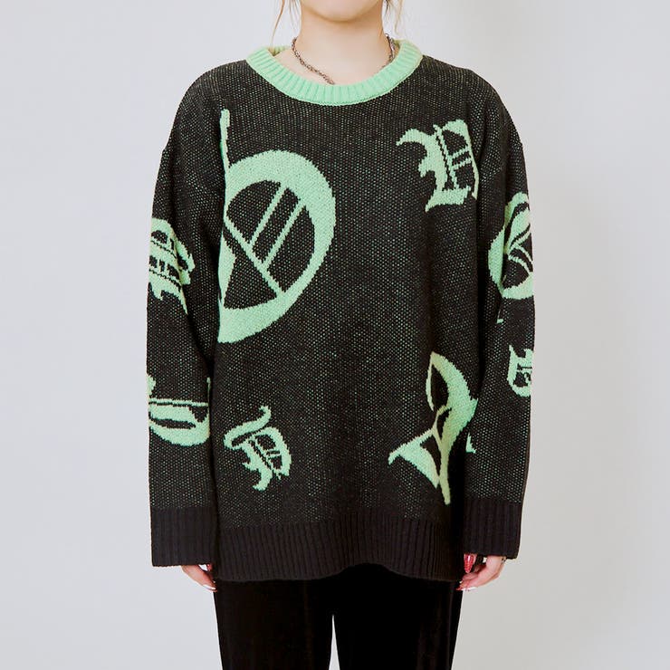 蛍光ジャガードニットプルオーバー | GORGE  | 詳細画像2 