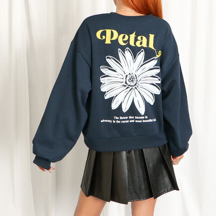 カラフル刺しゅう花ラメ裏起毛プルオーバー | GORGE  | 詳細画像10 