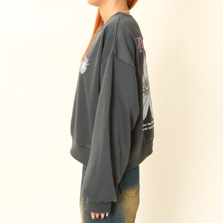 カラフル刺しゅう花ラメ裏起毛プルオーバー | GORGE  | 詳細画像3 