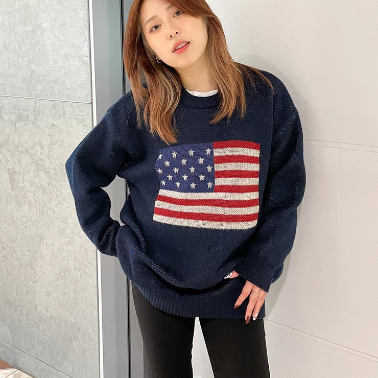 USA国旗ニット[品番：GORW0009473]｜GORGE （ゴージ）の