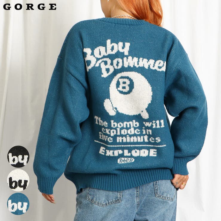 バックボンバーニットプルオーバー[品番：GORW0009476]｜GORGE