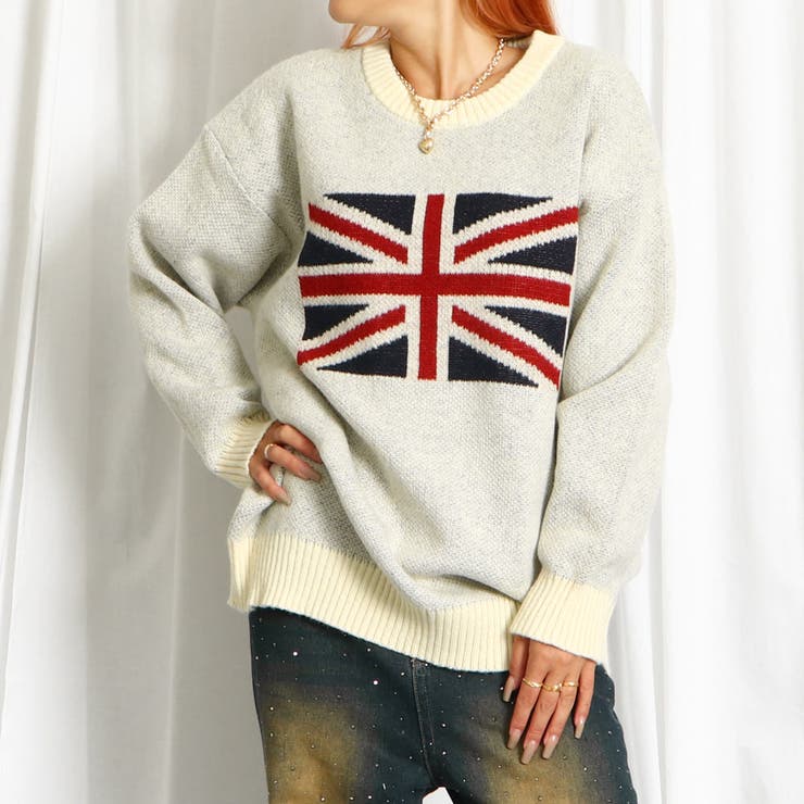 イギリス国旗ニット[品番：GORW0009477]｜GORGE （ゴージ）の