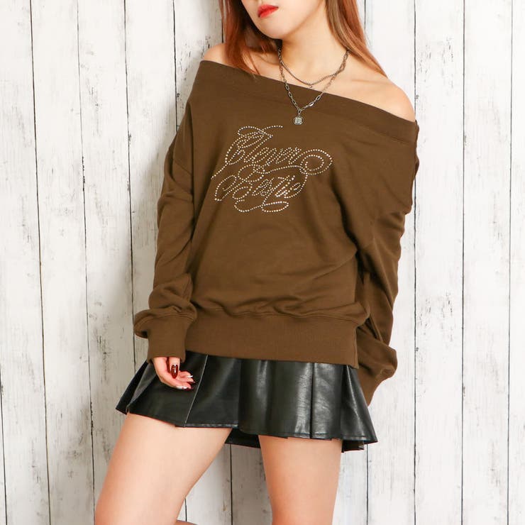 オフショルストーン裏毛プルオーバー[品番：GORW0009664]｜GORGE