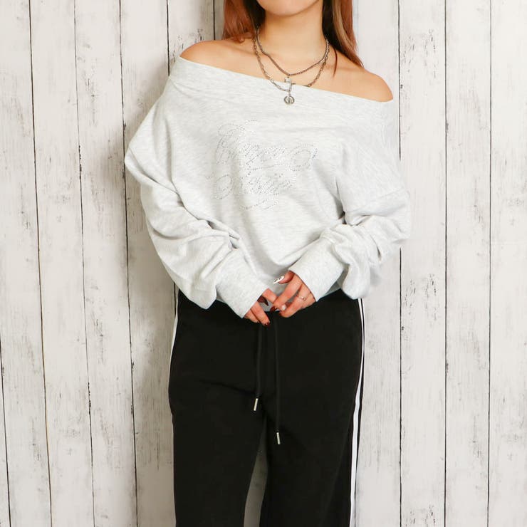 オフショルストーン裏毛プルオーバー[品番：GORW0009664]｜GORGE