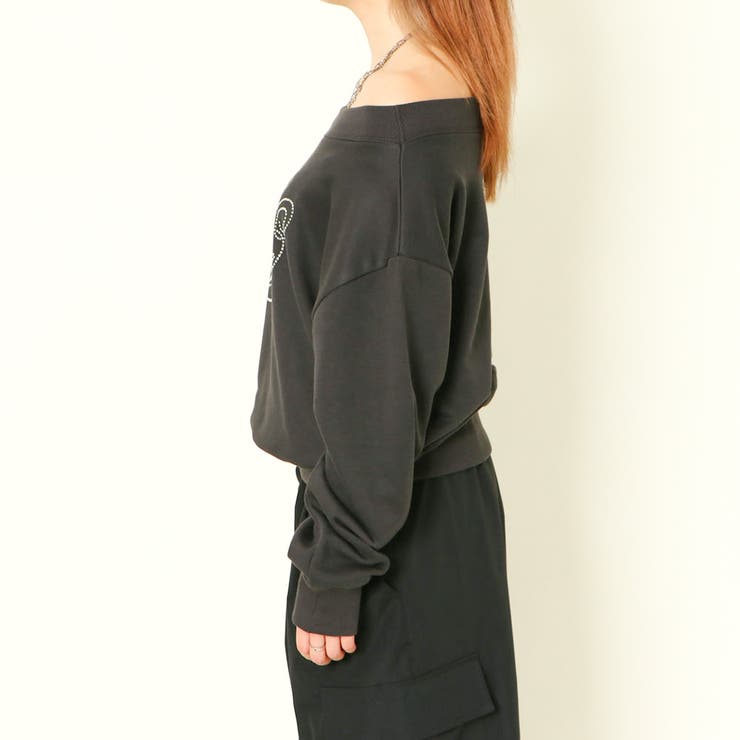 オフショルストーン裏毛プルオーバー[品番：GORW0009664]｜GORGE