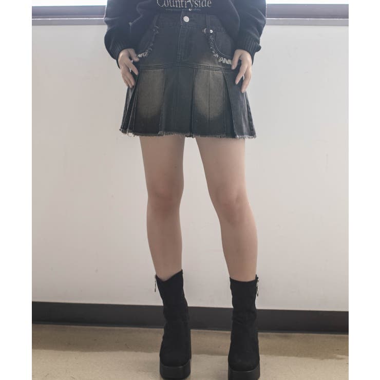 レディース デニムミニスカート Y2K[品番：GORW0009573]｜GORGE