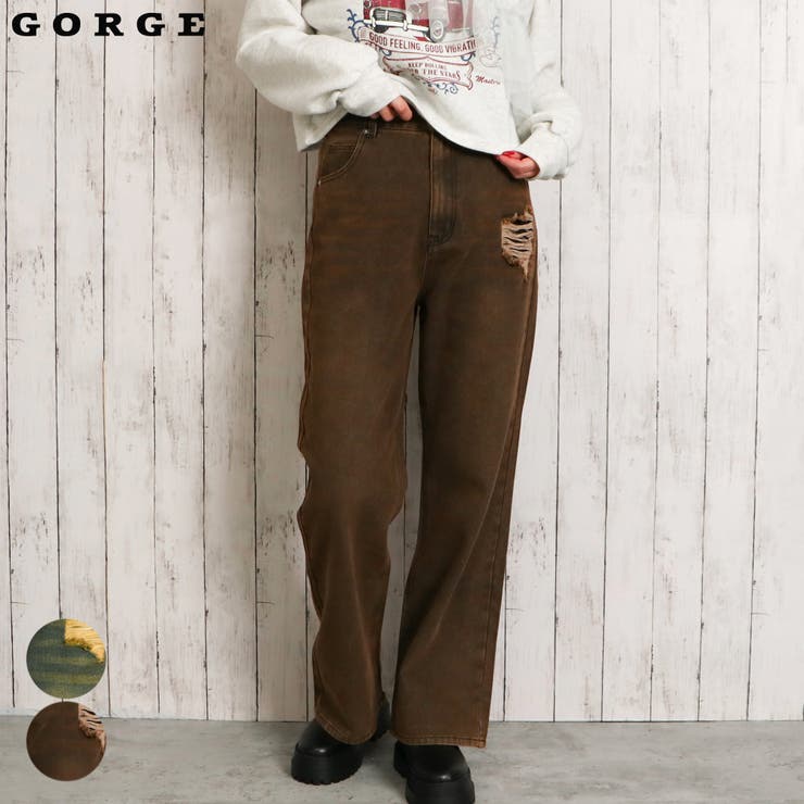 ダメージデニムパンツ | GORGE  | 詳細画像1 
