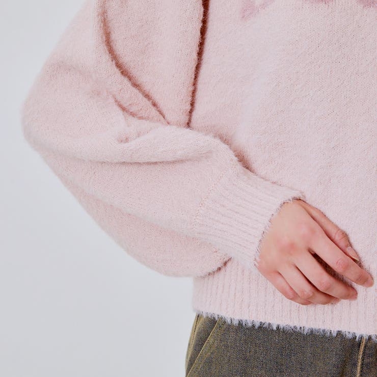 ロゴラメフェザーニットプルオーバー[品番：GORW0009711]｜GORGE