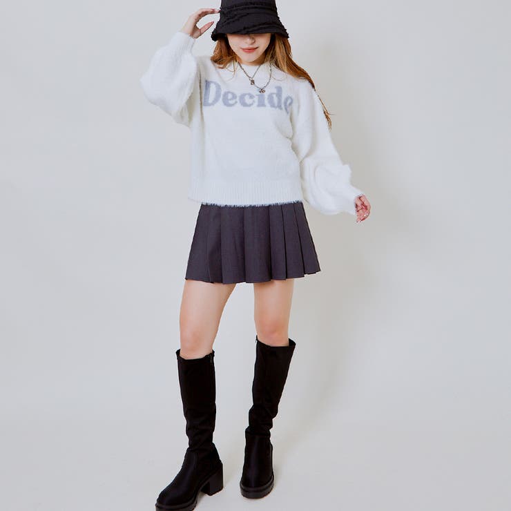 ロゴラメフェザーニットプルオーバー | GORGE  | 詳細画像8 