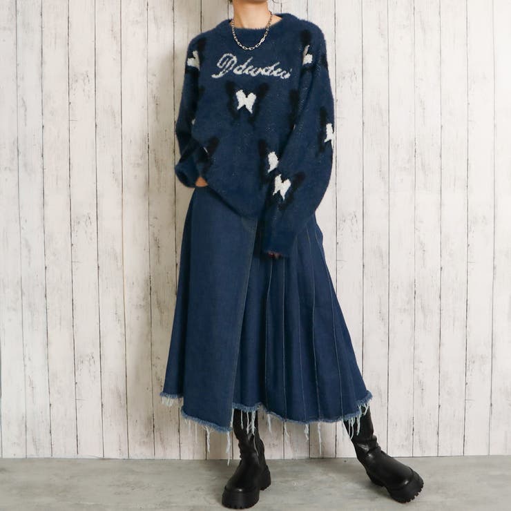 バタフライロゴフェザーニットプルオーバー | GORGE  | 詳細画像7 