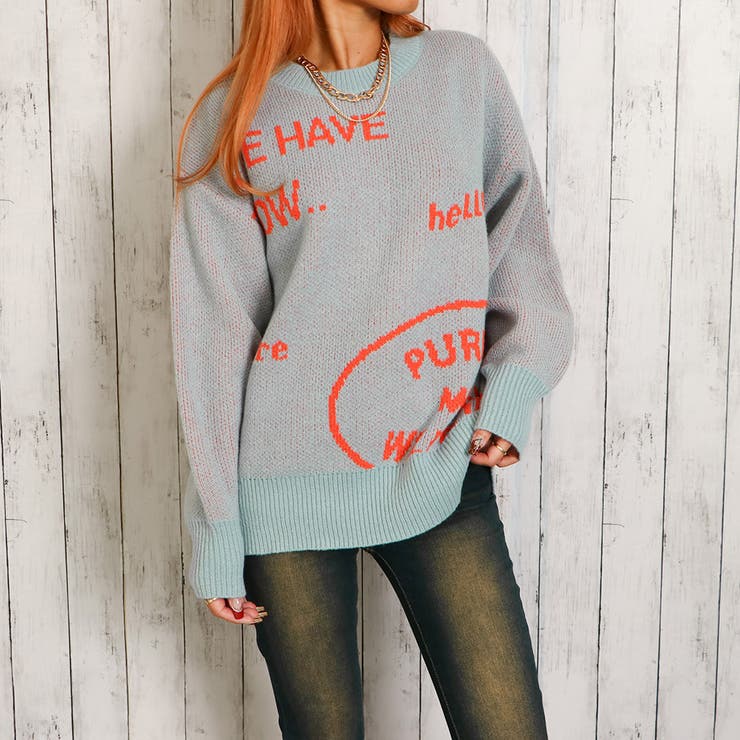 ロゴジャガードニットプルオーバー[品番：GORW0009596]｜GORGE