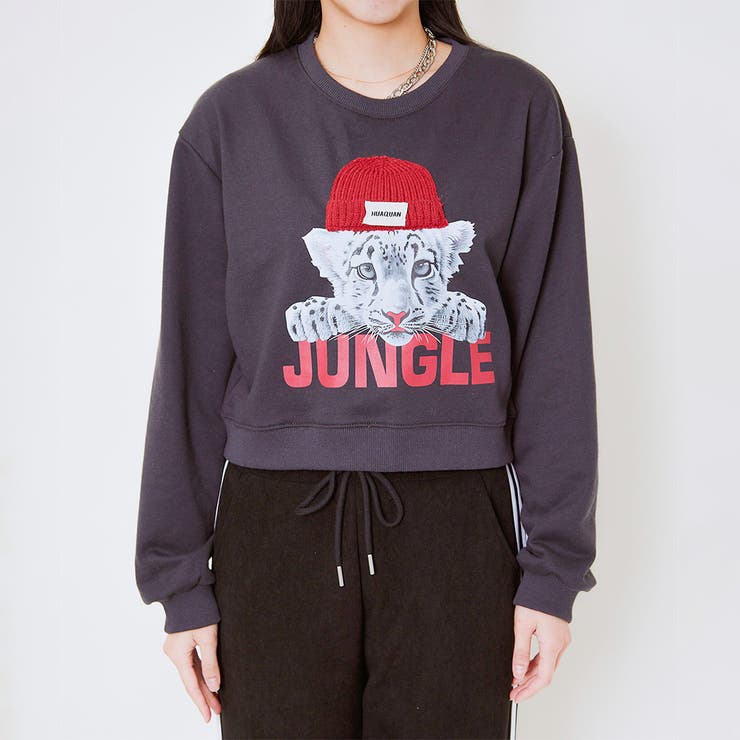 ショート丈Jungle裏毛プルオーバー[品番：GORW0009729