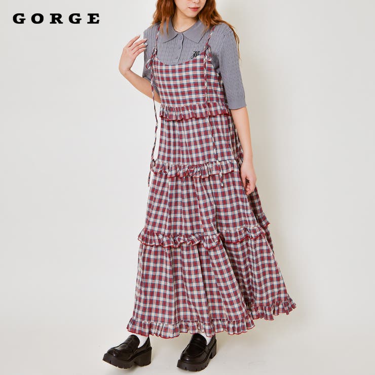 柄ティアードワンピース[品番：GORW0009749]｜GORGE （ゴージ）の  