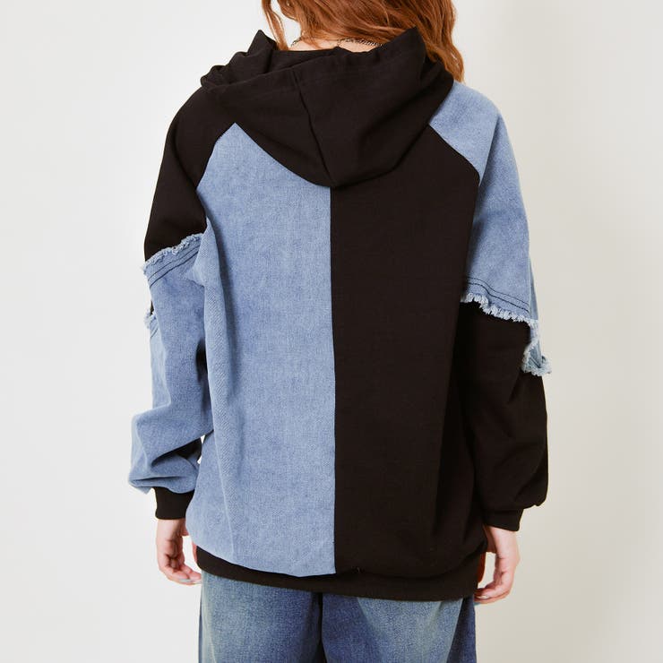 デニム使いロゴ裏毛パーカー[品番：GORW0009750]｜GORGE （ゴージ）の