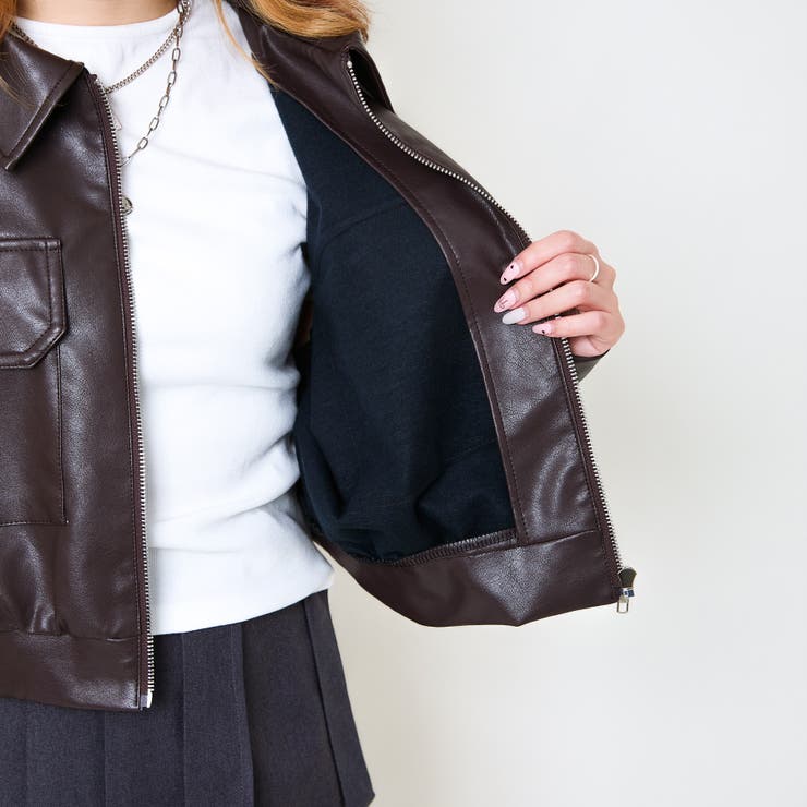 レディース ブルゾン 合皮ジャケット | GORGE  | 詳細画像16 