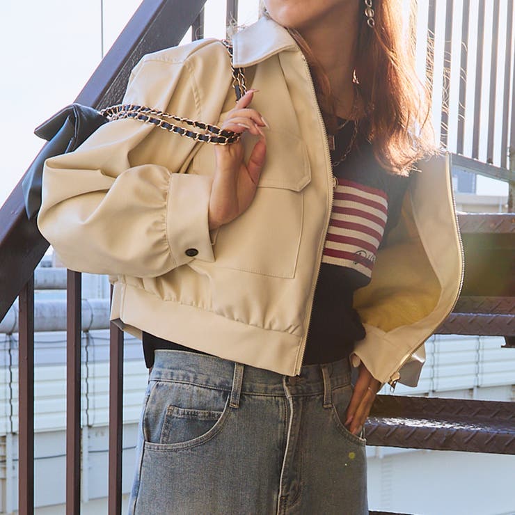 レディース ブルゾン 合皮ジャケット | GORGE  | 詳細画像27 