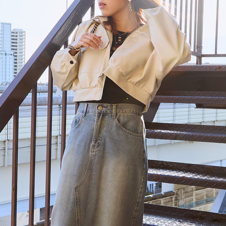 レディース ブルゾン 合皮ジャケット | GORGE  | 詳細画像4 