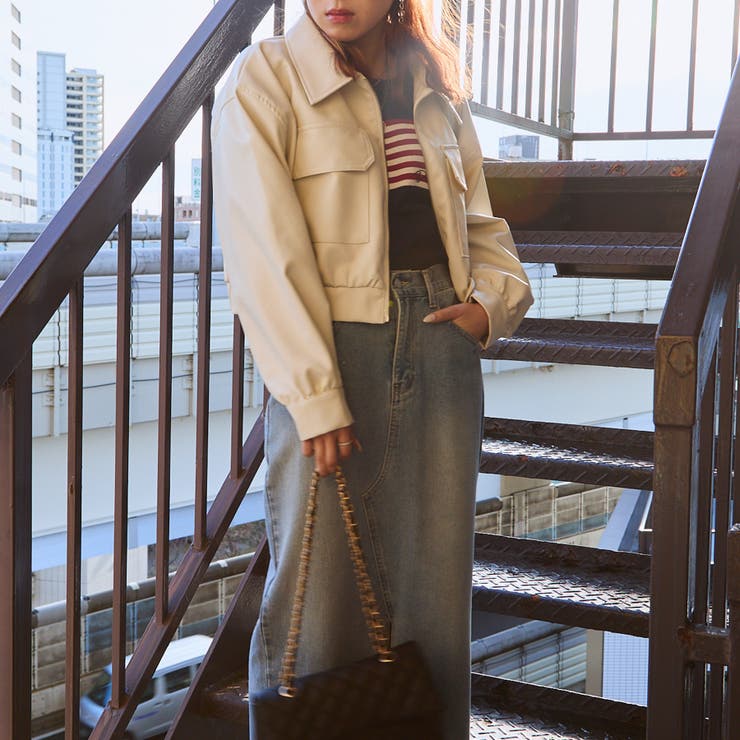 レディース ブルゾン 合皮ジャケット | GORGE  | 詳細画像6 