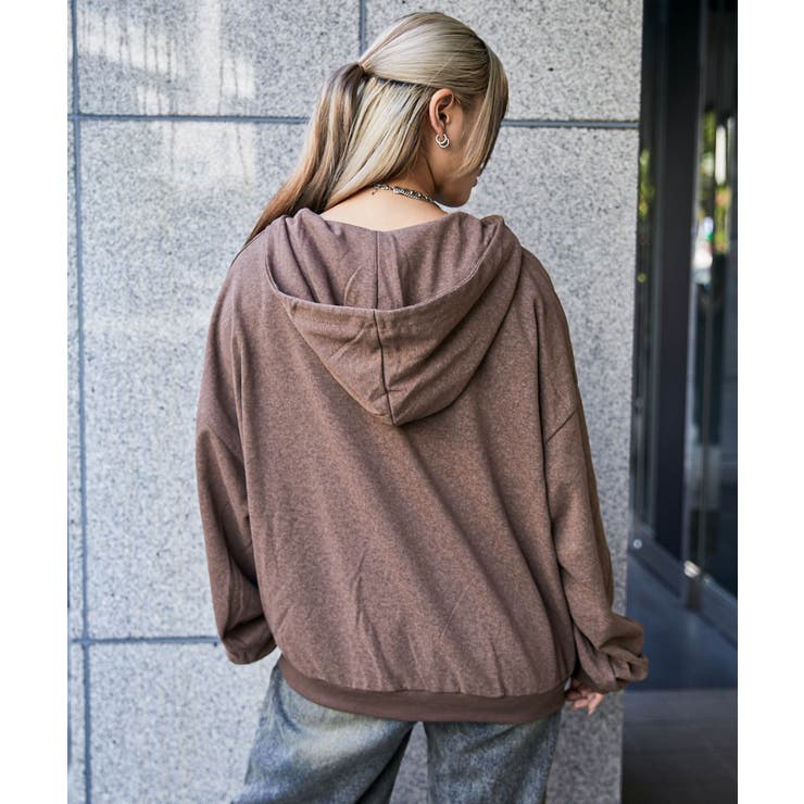 《ロゴ刺繍》ピグメントZIPパーカー／立体デザイン | GORGE  | 詳細画像18 