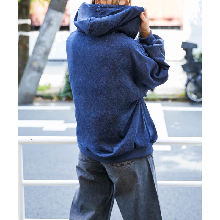 《ロゴ刺繍》ピグメントZIPパーカー／立体デザイン | GORGE  | 詳細画像23 