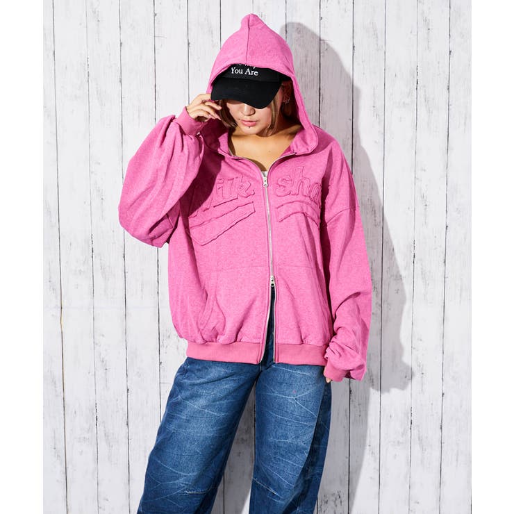 《ロゴ刺繍》ピグメントZIPパーカー／立体デザイン | GORGE  | 詳細画像25 