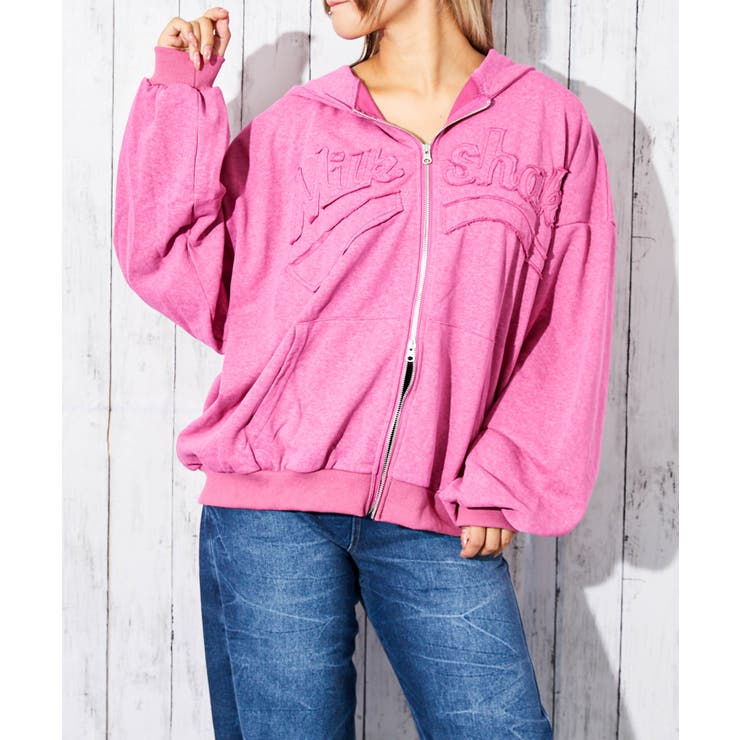 《ロゴ刺繍》ピグメントZIPパーカー／立体デザイン | GORGE  | 詳細画像26 