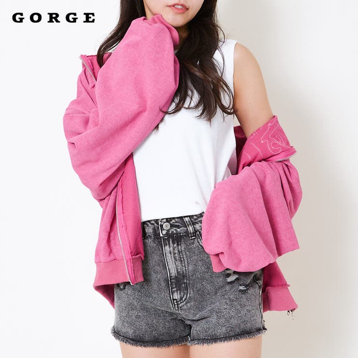 ピグメント貼り付け刺繍パーカー | GORGE  | 詳細画像1 