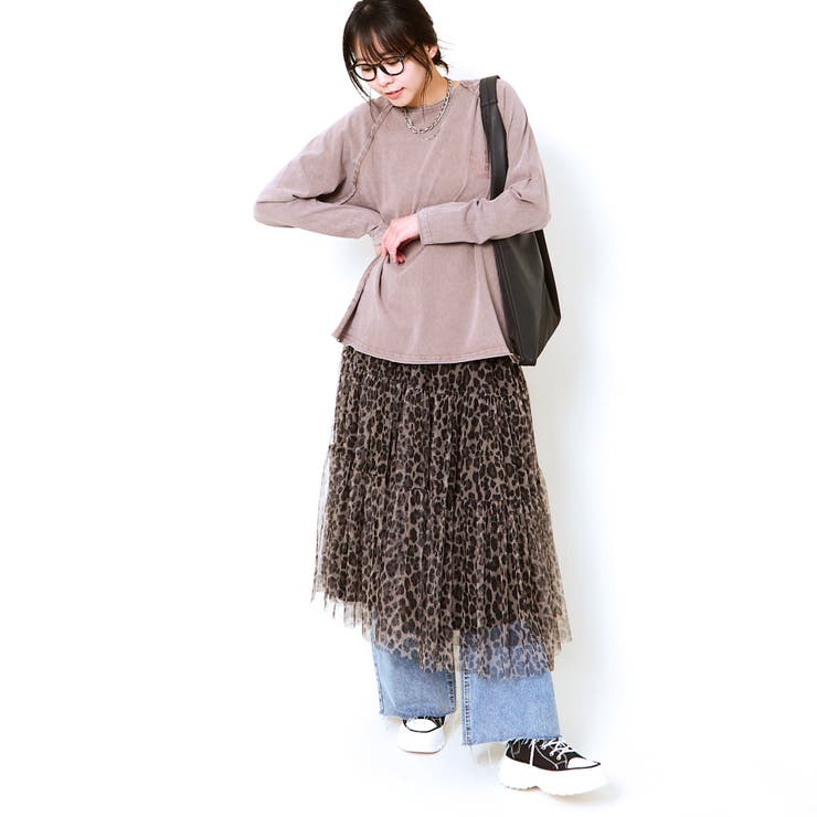 《柄チュール×ティアード》レディース ロングスカート 透け感レイヤード | GORGE  | 詳細画像7 