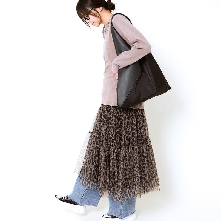 《柄チュール×ティアード》レディース ロングスカート 透け感レイヤード | GORGE  | 詳細画像8 