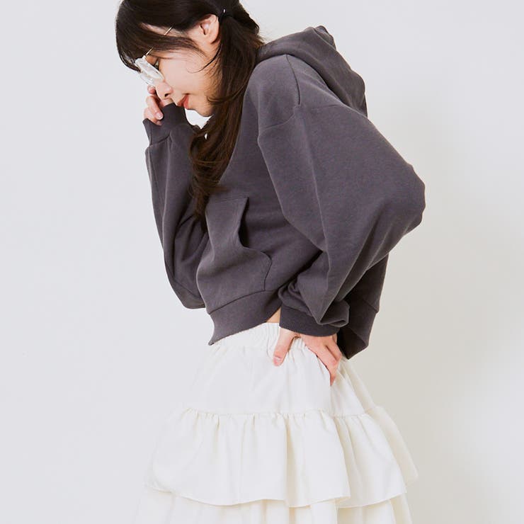 フード付きショート裏毛プルオーバー | GORGE  | 詳細画像9 