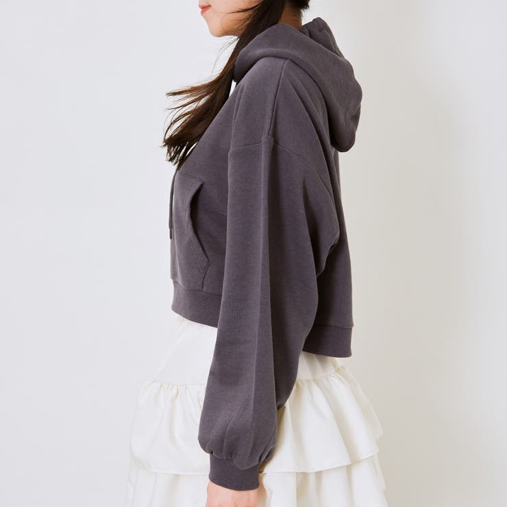 フード付きショート裏毛プルオーバー | GORGE  | 詳細画像3 