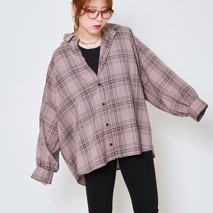 《タンクトップ付き×チェック柄》レディース 抜け感シャツ 2点セット 春夏秋	 | GORGE  | 詳細画像10 